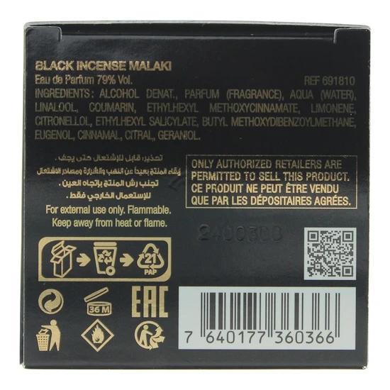 Chopard Black Incense Malaki Eau De Parfum 80ml