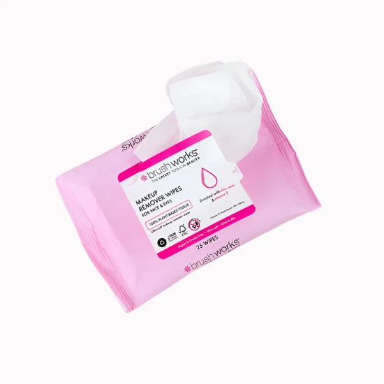 Brushworks Makeup Remover Wipes 25 Sheets