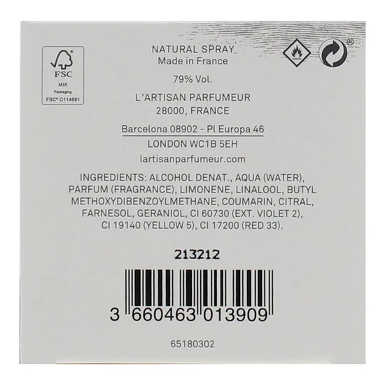 L'Artisan Parfumeur Tonka Blanc Eau De Parfum 100ml