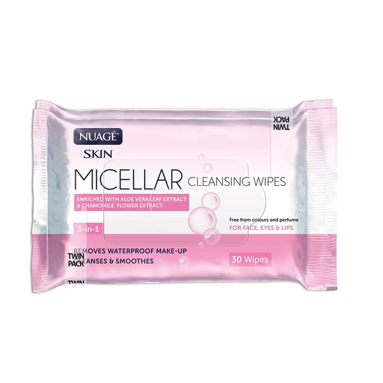 Nuage 3 In 1 Micellar Cleansing Wipes Twin Pack 25 Wipes (Twin Pack)