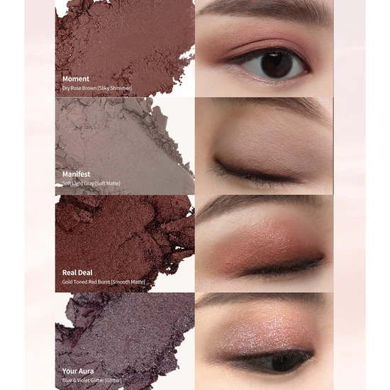 Heart Percent Dote On Mood Eye Palette 01 Rose Facets