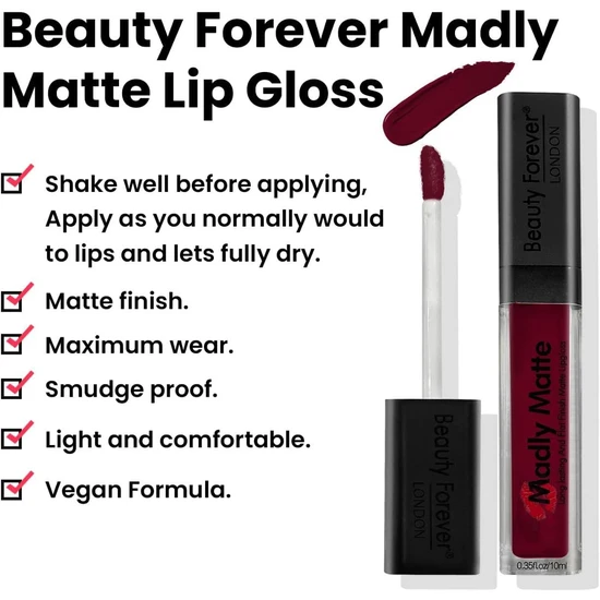 beauty forever Long Lasting & Flat Finish Matte Lip Gloss Twinkle twinkle 702