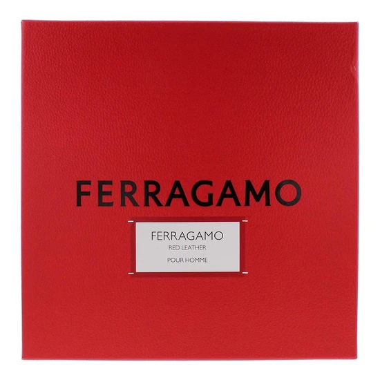 Salvatore Ferragamo Red Leather Eau De Parfum Gift Set 100ml, 10ml + Shower Gel 100ml