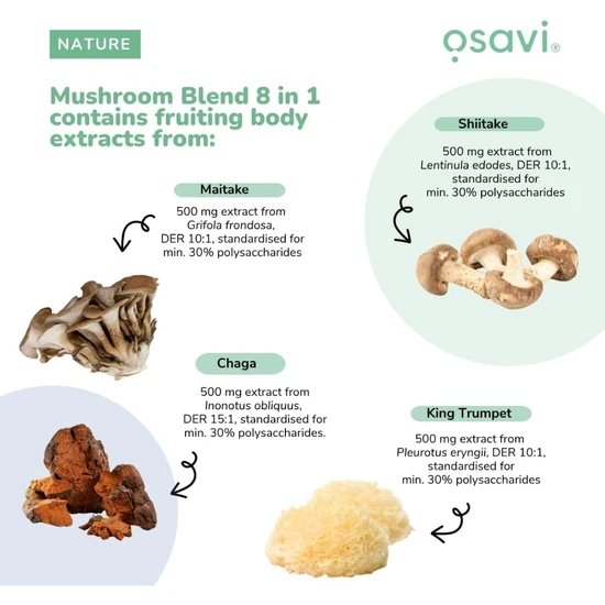 Osavi Mushroom Blend 8 In 1 200g
