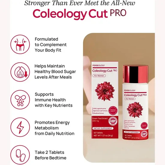 FOODOLOGY Coleology Cut PRO 600mg Tablets 60 Tablets