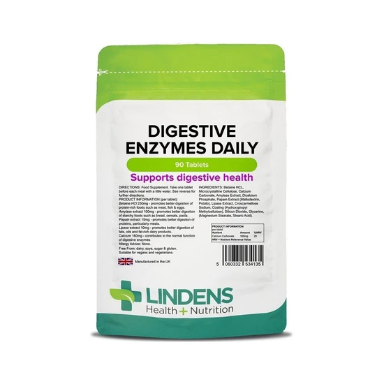 Lindens Digestive Enzymes Daily Tablets 90 Tablets