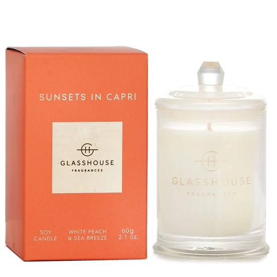 Glasshouse Fragrances Soy Candle Sunsets In Capri 60g
