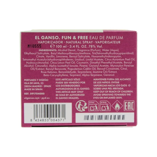 El Ganso Fun & Free Eau De Parfum 100ml