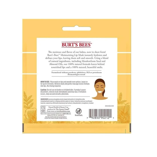 Burt's Bees 100 Percentage Natural Moisturising Lip Mask 0.70g