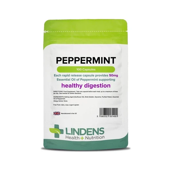 Lindens Peppermint Oil 50mg Capsules 100 Capsules
