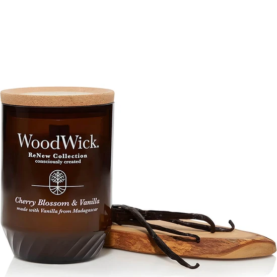 WoodWick Renew Collection Cherry Blossom & Vanilla Large Candle