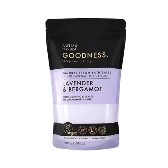 Baylis & Harding Goodness Lavender & Bergamot Natural Epsom Bath Salts 1000g
