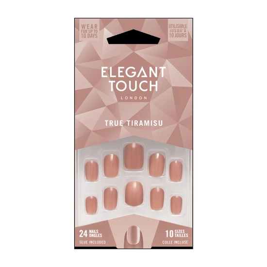 Elegant Touch True Tiramisu Nail With Glue 24 Nails