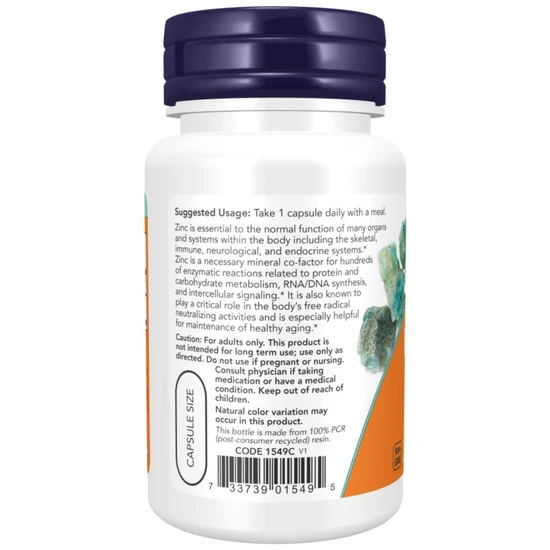 NOW Foods Zinc Picolinate 50mg - 30 Capsules