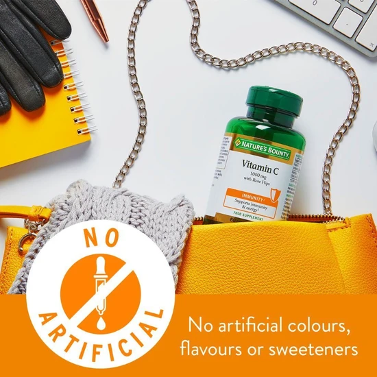 Nature's Bounty Vitamin C 1000mg With Rose Hips Caplets 60 Caplets