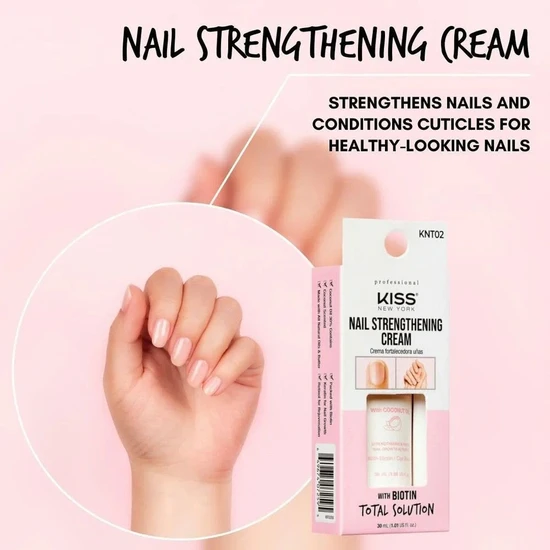 Kiss Nail Strengthening Cream With Biotin Total Solution 30ml