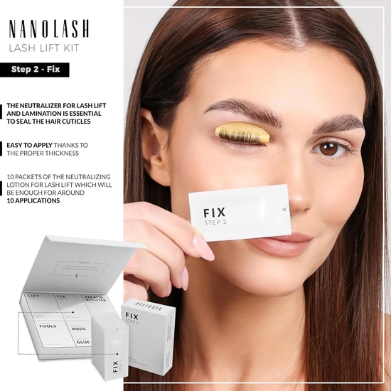 Nanolash Step 2 Fix Sachets Lash Lift & Lamination Neutralizer 10 x 5ml