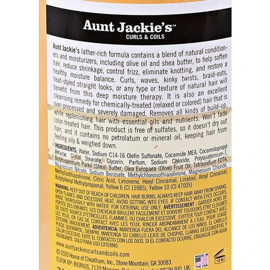 Aunt Jackie's Oh So Clean Moisturising & Softening Shampoo 12oz