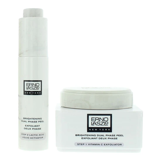 Erno Laszlo Brightening Dual-Phase Peel Gift Set 50ml Exfoliator + 25ml Peel