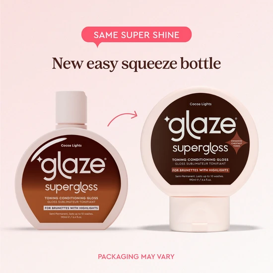 Glaze Supergloss Clear Conditioning Hair Gloss For Instant Shine Cocoa Lights
