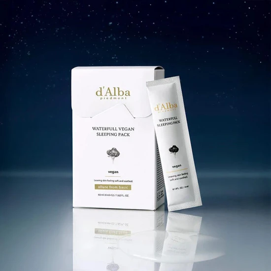 d'Alba Waterfull Vegan Sleeping Pack 12 x 4ml