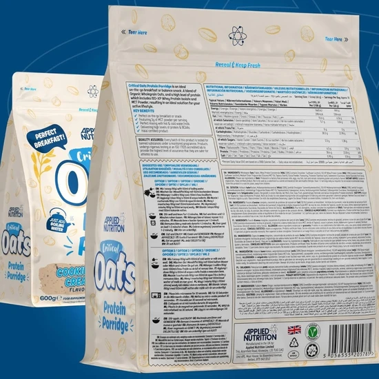 Applied Nutrition Critical Oats Protein Porridge Cookies & Cream 600g