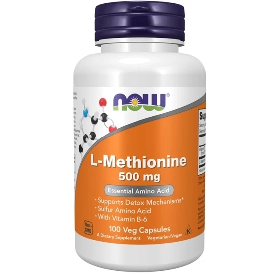 NOW Foods L-Methionine 500mg Capsules 100 Capsules
