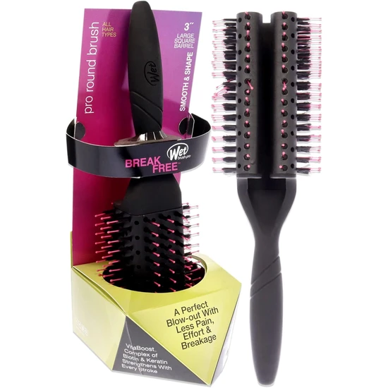 Wet Brush Pro Smooth & Shape Round Brush Large Square Barrel 3''