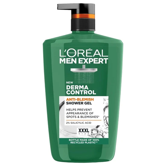 L'Oreal Paris Men Expert Derma Control Anti Blemish Shower Gel 1000ml