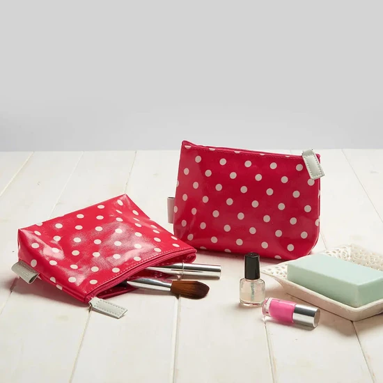 Victoria Green Polka Dot Make-up Bag