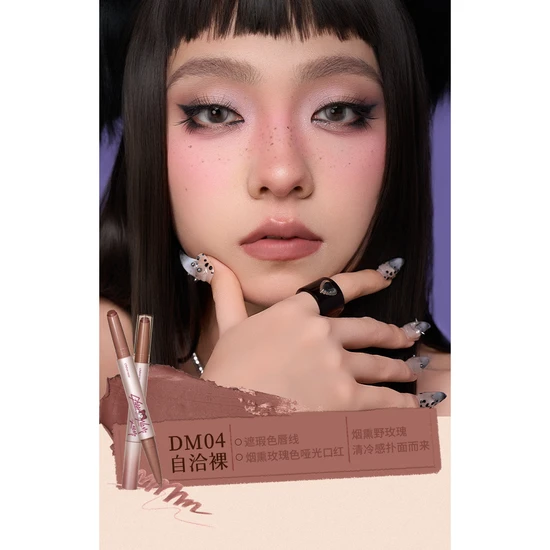 Glisten Cosmetics Consistent Nude Matte Duo Lipstick Cheeryep