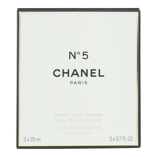 CHANEL No. 5 Eau De Parfum Twist & Spray 3 x 20ml