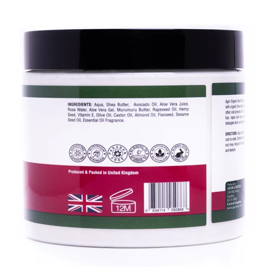 Agor Organic Leave-In Conditioner With Shea Butter & Avocado Oil 430ml