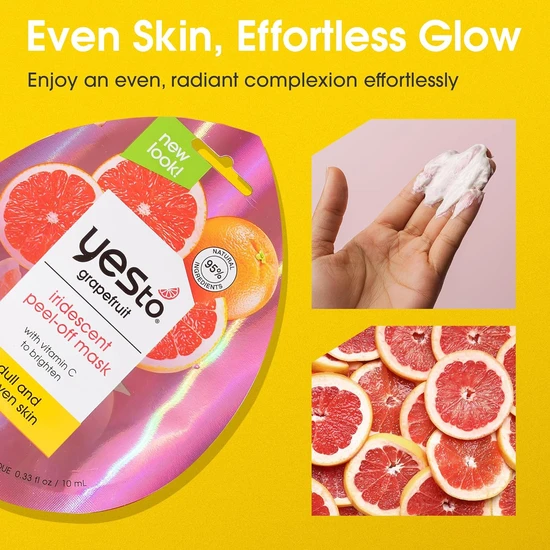 Yes To Grapefruit Iridescent Vitamin C Peel Off Mask 10ml