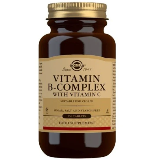 Solgar Vitamin B-Complex With Vitamin C Tablets 250 Tablets