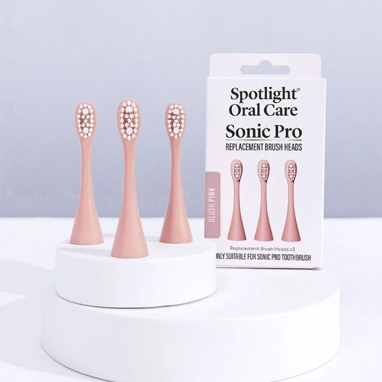 Spotlight Sonic Pro Toothbrush Replacement Heads Pink
