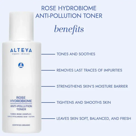Alteya Organics Rose Hydrobiome Anti-Pollution Toner 120ml