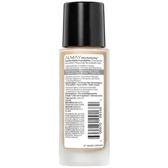Almay Skin Perfecting Comfort Matte Foundation 110 Neutral Buff