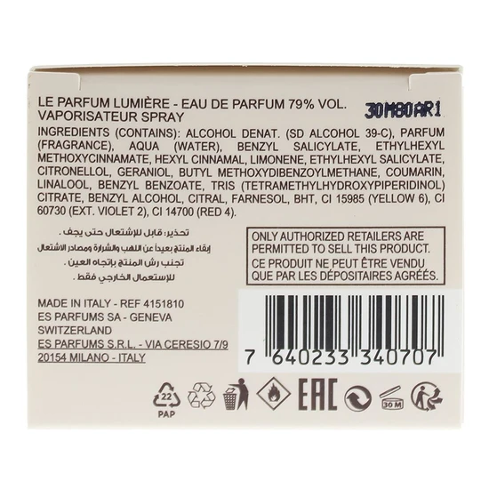 Elie Saab Le Parfum Lumiere Eau De Parfum 30ml