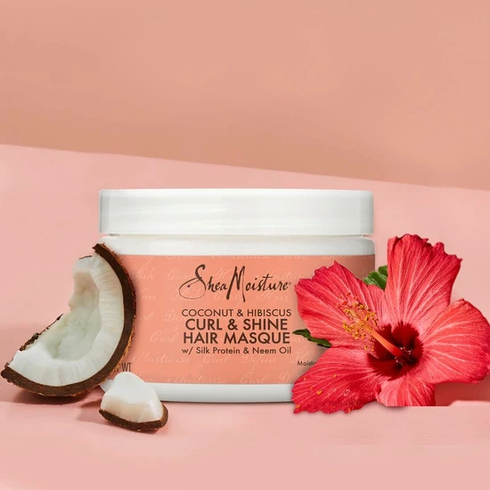 Shea Moisture Coconut & Hibiscus Curl & Shine Hair Masque 12oz