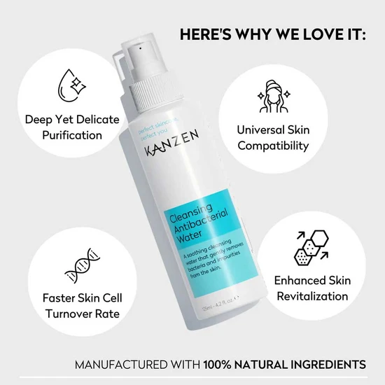 Kanzen Cleansing Antibacterial Water 125ml