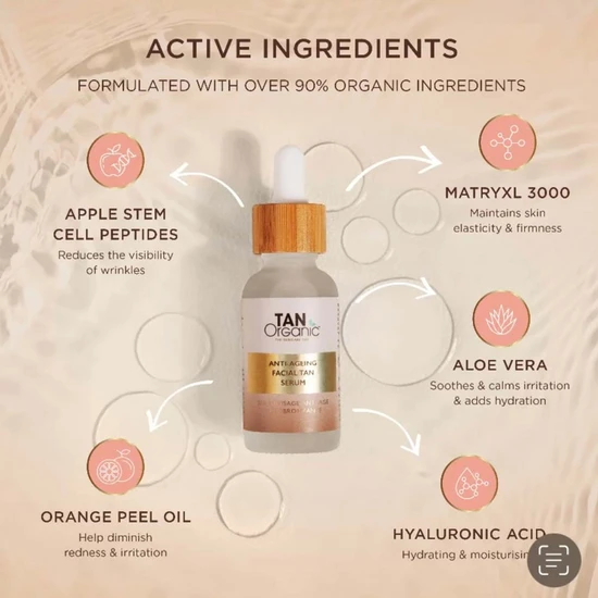 TanOrganic Sunless Anti-Ageing Super Tanning Serum 30ml
