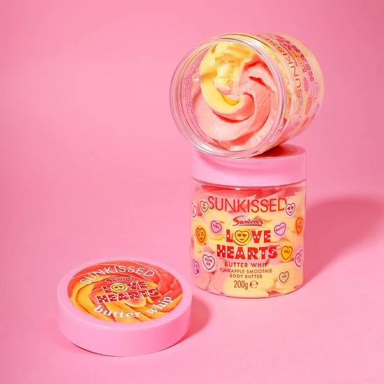 Sunkissed X Love Hearts Butter Whip Body Butter Pineapple Smoothie 200g