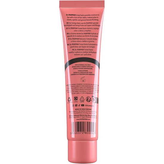 Dr. PAWPAW Tinted Peach Pink Balm 25ml