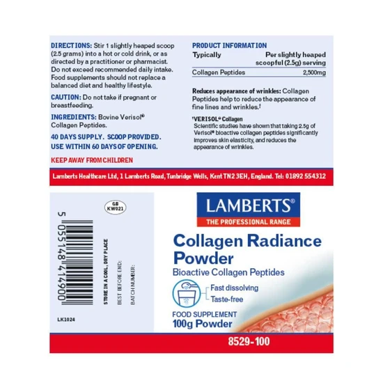 Lamberts Collagen Radiance Powder 100g