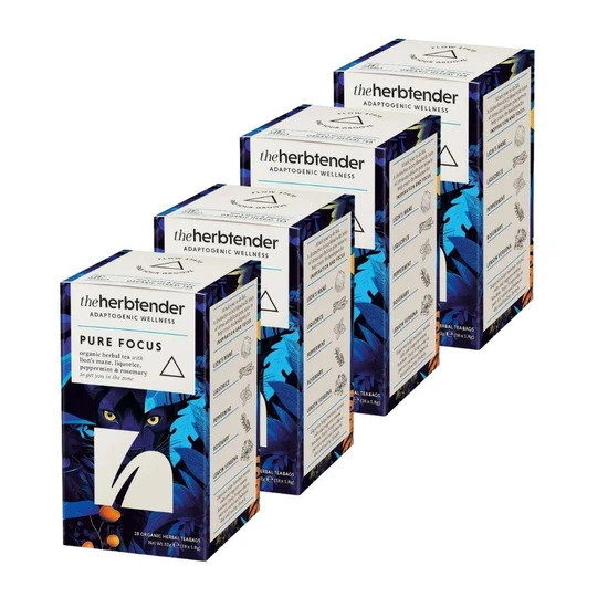 The Herbtender Pure Focus Organic Herbal Teabags 72 Teabags