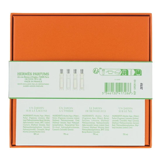 Hermès The Parfums-Jardin Collection Travel Gift Set 4 Pieces
