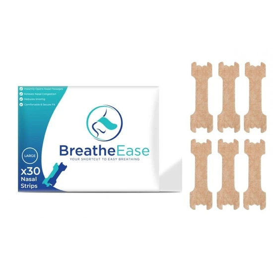 BreatheEase Nasal Strips Medium 30 Strips