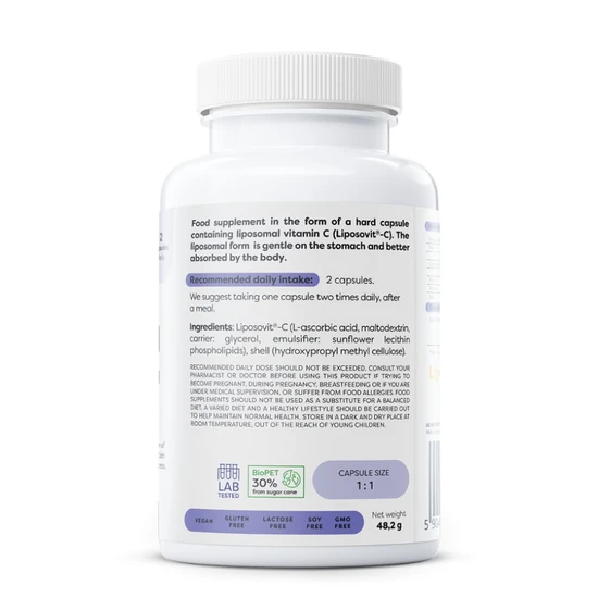 Osavi Liposomal Vitamin C, 1000mg Vegicaps 60 Vegicaps