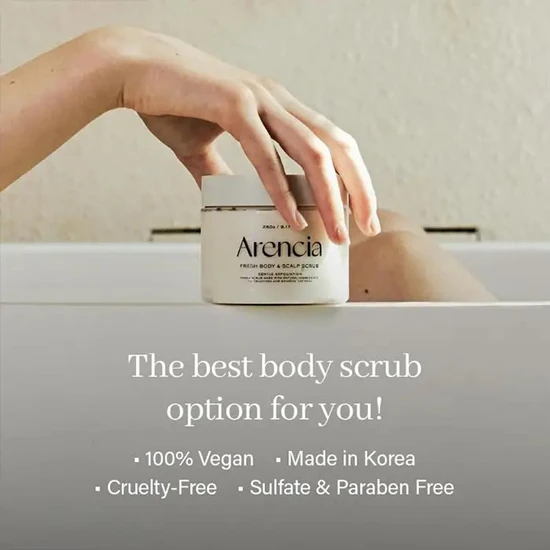 Arencia Fresh Cloud Body & Scalp Scrub Geranium & Prim Rose 260g